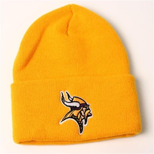 Minnesota Vikings Yellow Cuffed Knit Hat - Officially Licensed NFL Apparel