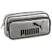 PUMA カーボンダブルペンケース 銀