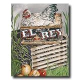 Chicken Hen Wood Crate Box Country Home Decor Wall Picture 16x20 Art Print