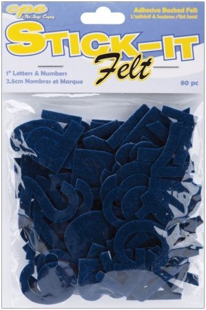Cpe New Image 1NL-01570 Stick It Felt 1" Numbers & Letters