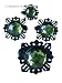 4 Baroque Napkin Rings