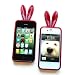Bunny Crystal Diamond Skin Case for Apple iPhone 4 & 4S, Red