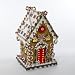 13.25" Gingerbread Kisses Lighted Cookie and Candy House Christmas Decoration