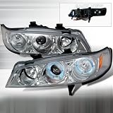 94 95 96 97 Honda Accord Halo Projector Headlights - Chrome (Pair) by
