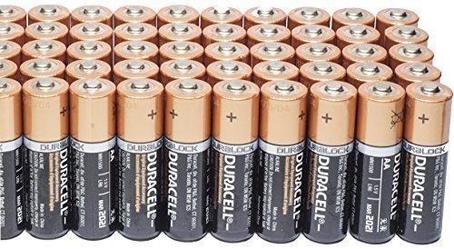 Duracell mn1500 aa batteries, 100 count pack (aaa 8 cou…