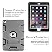 TOPSKY iPad Pro 9.7 Case, iPad A1673 /A1674 /A1675 Case, Heavy Duty Rugged Kids Proof Shockproof Silicone + Plastic Full Body Hybrid Sturdy Protective Cover Case for iPad Pro 9.7 Grey Black