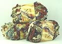Bobble Knitting Yarn 50gm 10balls/Pk - Grey/Brown/Dark Orange/ Drak Brown