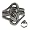 316L CASTING STAINLESS STEEL 2 SNAKES WIDTH 25mm