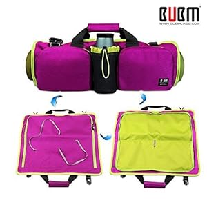 Brand-box Yoga Mat Bag Multi-Purpose Adjustable Shoulder Bag Handbag Tote Bags (Purple)