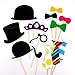 Mintbon 58PCS Colorful Props On A Stick Mustache Photo Booth Party Fun Wedding Christmas Favor