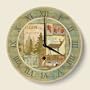 Lodge Collage Rustic Country Kitchen Wall Clock