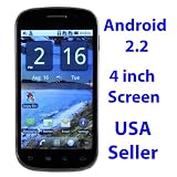 PAE1000 No Contract Unlocked Android Smartphone with 4 inch Touch Screen WiFi GPS AT&T T-Mobile & other GSM networks