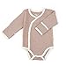 Tadpoles Organic Cotton Pin-Stripe Kimono-Style Bodysuit
