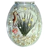 Tools & Hardware : Trimmer Seahorse Toilet Seat - Clear (Standard)