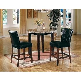 Montibello Pub Table With Bar Chairs by Bar Stools