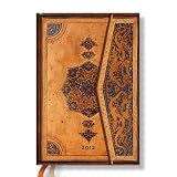 2012 Weekly Planner and Organizer "Safavid" 4" X 5.5" (Eco Friendly/green) Hardcover