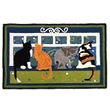 Homefires Accents Cat Walk Indoor Rug, 22-Inch by 34-Inch
