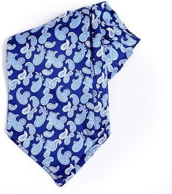 Paisley Royal Blue Ascot Tie