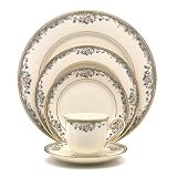 Lenox Spring Vista Gold Banded Ivory China 20-Piece Dinnerware Set, Service for 4