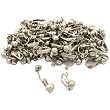100 Silver Plated Clip-On Earrings with Hoop Jewelry