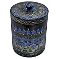 Black Lacquer Painted Gift Box - Blue