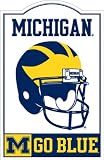 Michigan Wolverines 12 x 18 Nostalgic Metal Trade Sign