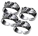Arthur Court University of Alabama Collegiate Napkin Rings, Set of 4