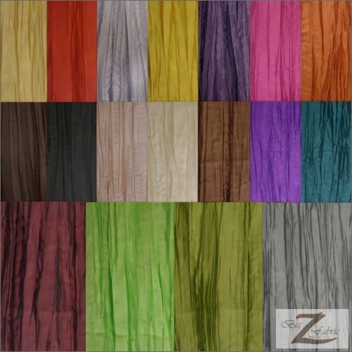 CRUSHED TAFFETA FABRIC - FUCHSIA - 52" WIDTH - SOLD BTY