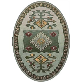 Stainmaster® Ahvas Area Rug - Ireland (78"x109" Oval) by Stainmaster