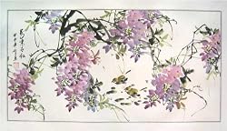 Chinese Brush Painting - "Spring", watercolor on paper