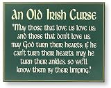 Old Irish Curse Wood Plaque