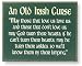 Old Irish Curse Wood Plaque