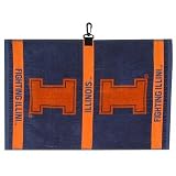 Illinois Woven Jacquard Golf Towel