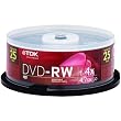 TDK Electronics Corp. DVD-RW Media- 25 pk DVD-RW47CBC25M