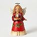 Jim Shore Heartwood Creek Mini Angel with Candle Stone Resin Figurine, 3.5”