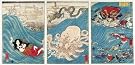 The Sea-wife Carrying Off the Jewel from the Dragon-King's Palace, by Utagawa Kuniyoshi (Print On Demand)