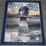 Jack Ham Signed Super Bowl 43 Program Steelers Ollie's Private Signing - Autographed NFL Magazines