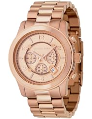 Michael Kors Runway Chronograph Rose Gold-tone Unisex Watch MK8096