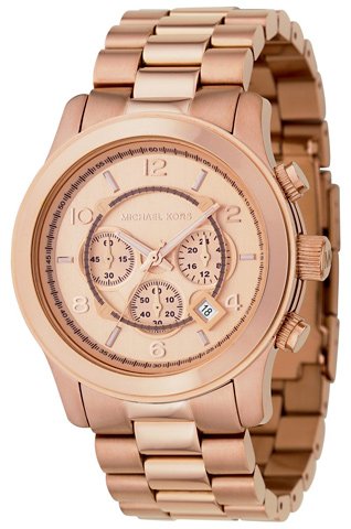 Michael Kors Watches Michael Kors Men's Rose Gold Oversize Runway (Rose Gold)