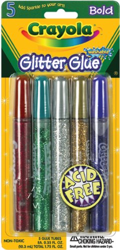 Crayola Washable Glitter Glue Pens -Bold