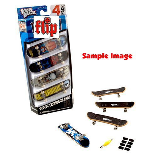 Childrens Toyshop  Toys : Tech Deck 96mm Fingerboard 4 Pack - Flip