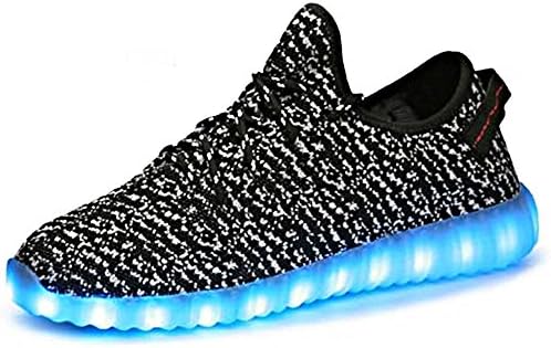 Justtrue Couples'Fashion LED Flashing Leisure Sport Running Sneakers