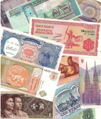 25 Different World Foreign Banknotes,Uncirculated with List - All banknotes are in Crisp Uncirculated condition