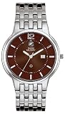 Swiss Military 06-5087-04-005.5 Men's Stainless Steel Brown Rendezvous watch