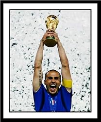 Fabio Cannavaro Italy Framed 8x10 Photograph 2006 Italy World Cup Trophy
