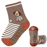 from Sterntaler Sterntaler Non-Slip Baby/Children Socks Puppy - Brown, 12-18 months- available in different colours and sizes