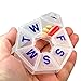 7 Sided 7 Day Pill Organizer - Medium - Colors May Vary