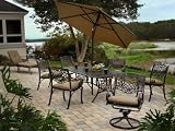 7pc Empire Cast Aluminum Outdoor Patio Dining Table Set Furniture