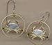 Guernsey Penny Crab Copper Two Tone Coin Cut Out Earrings
