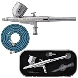 Master G22 Multi-Purpose Dual-Action Gravity Feed Airbrush, Now Included Is a (FREE) 6 Foot Air Hose & our How to Airbrush Training Book to Get You Started, Published Exclusively By TCP Global.